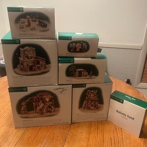 Department 56 Little Town of Bethlehem Nativity Set includes all pictured.